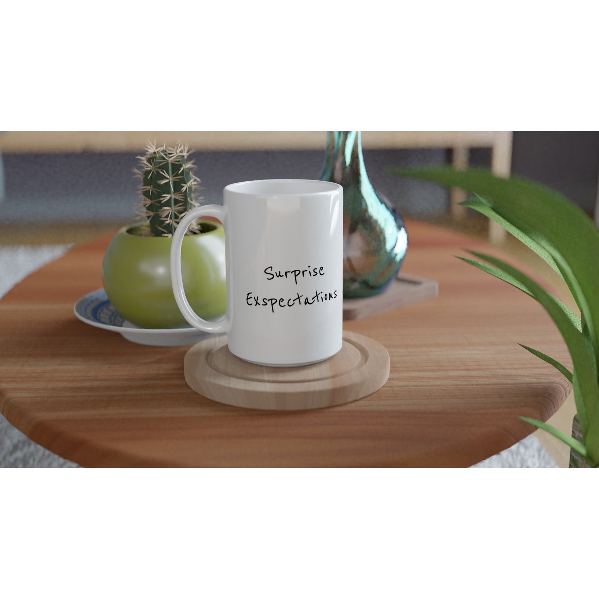 White 15oz Ceramic Mug - Surprise Expectations | Kid-Epics Expressions
