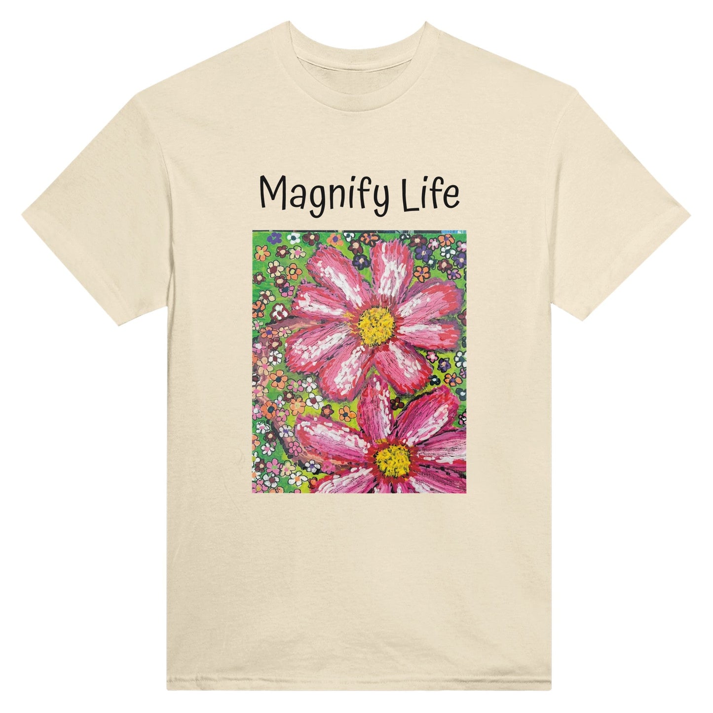 Heavyweight Unisex Crewneck T-shirt - Magnify Life | Kid-Epics Expressions