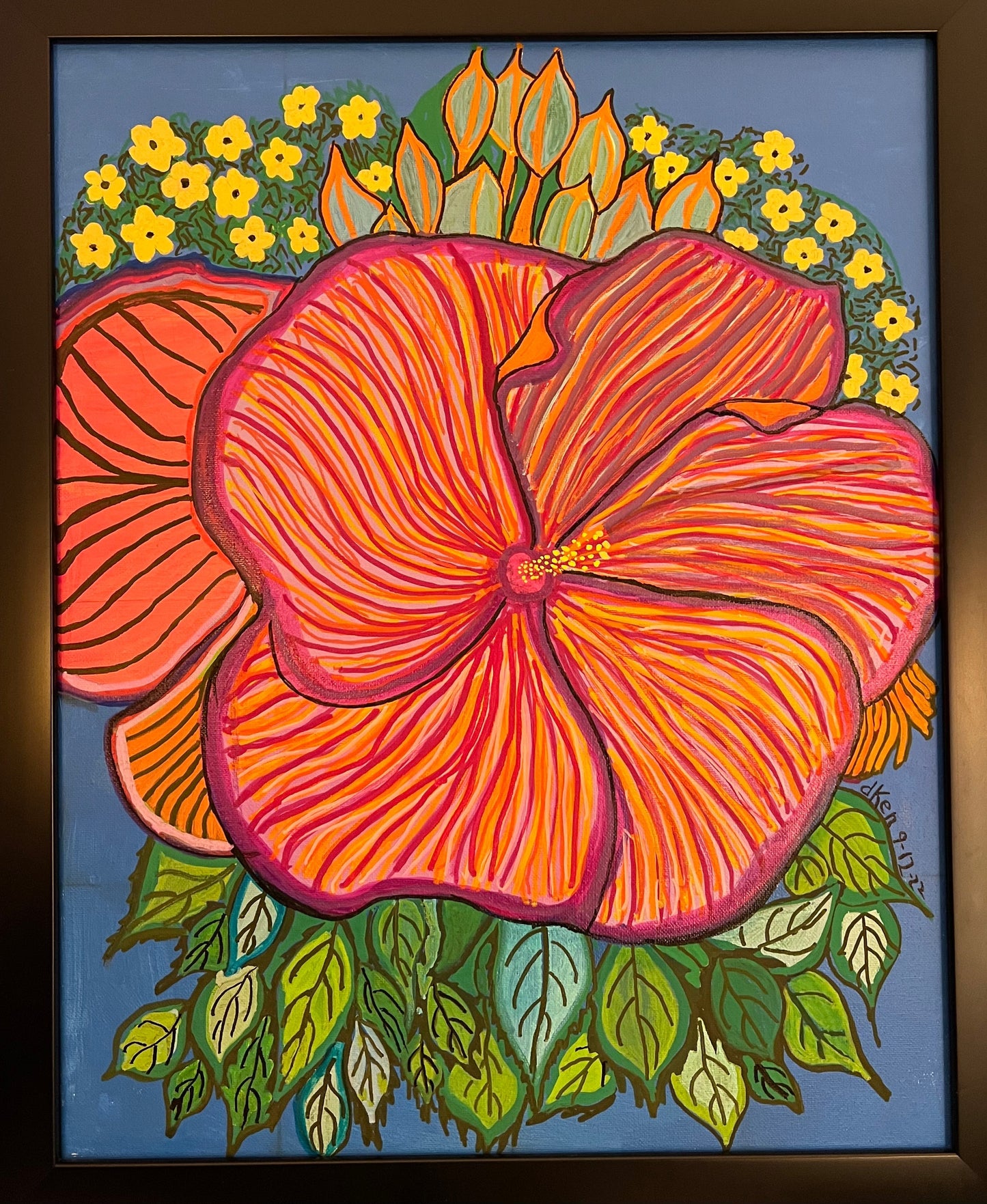 Large Orange Flower - Art Print